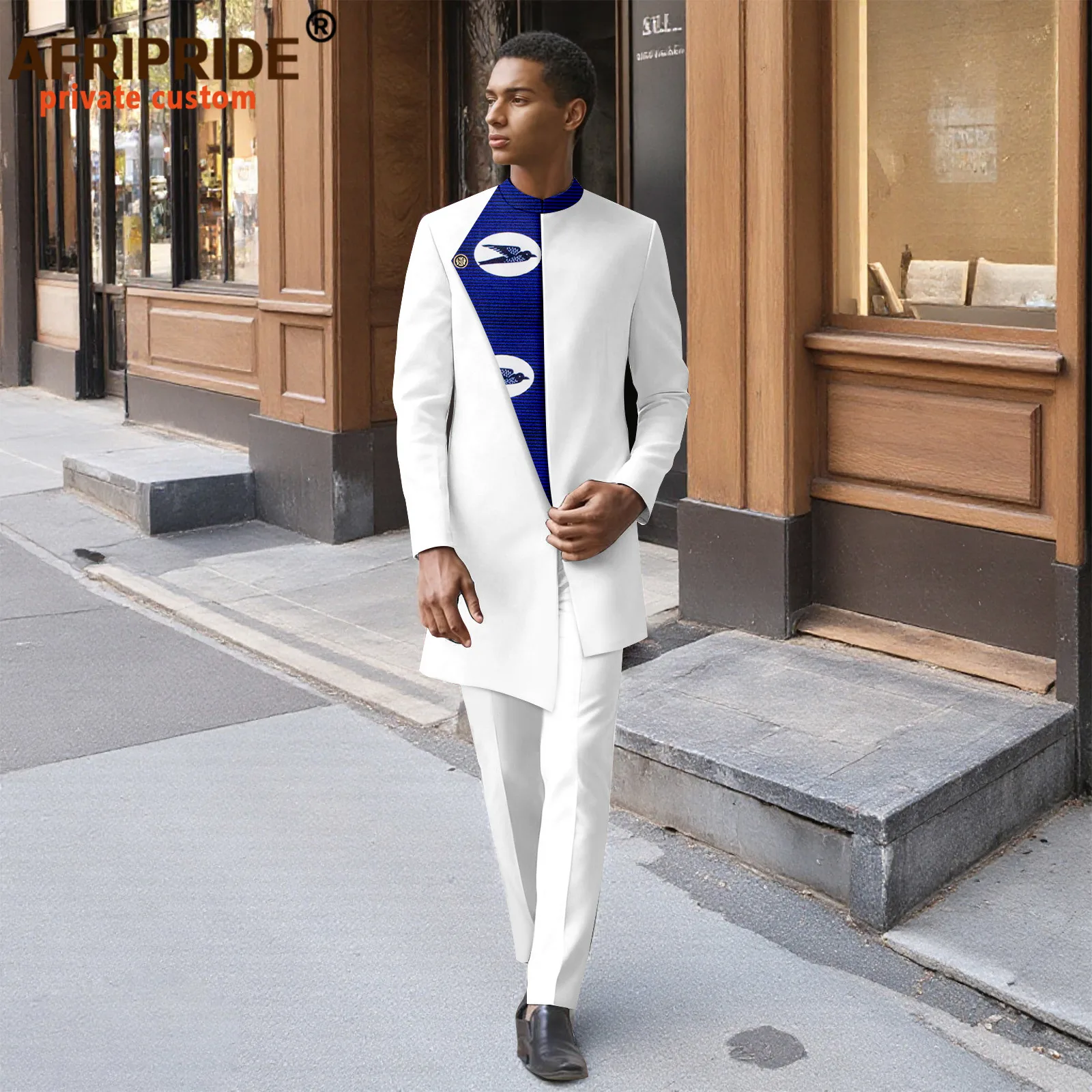 Men`s Suits African 2 Piece Set Embroidery Traditional Suit African Dashiki Blazer and Pants 2 Piece Set Outfits 2516111