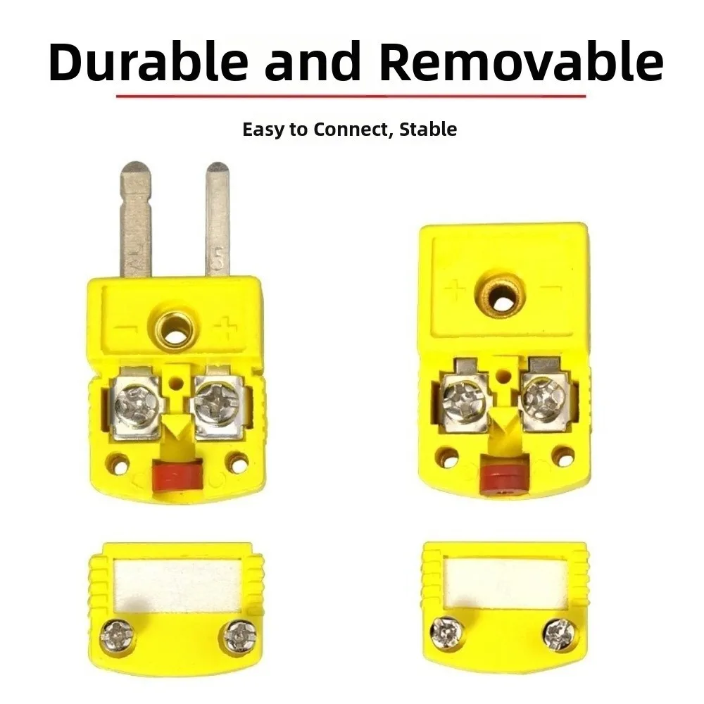 1PCS K T J E RS Compatible Thermocouple Connector Male Connector Panel Mount Temperature Sensor Connector Female Connector