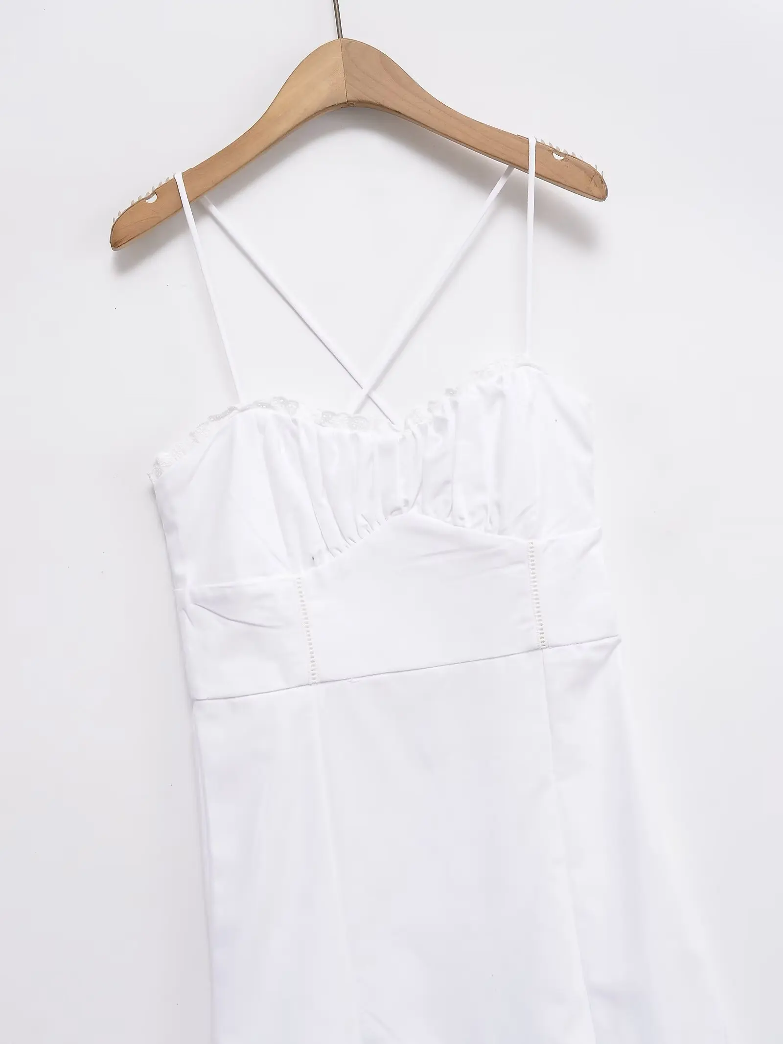 2025 novo verão feminino moda casual simples e confortável sem costas estilo espartilho vestido midi estilo menina