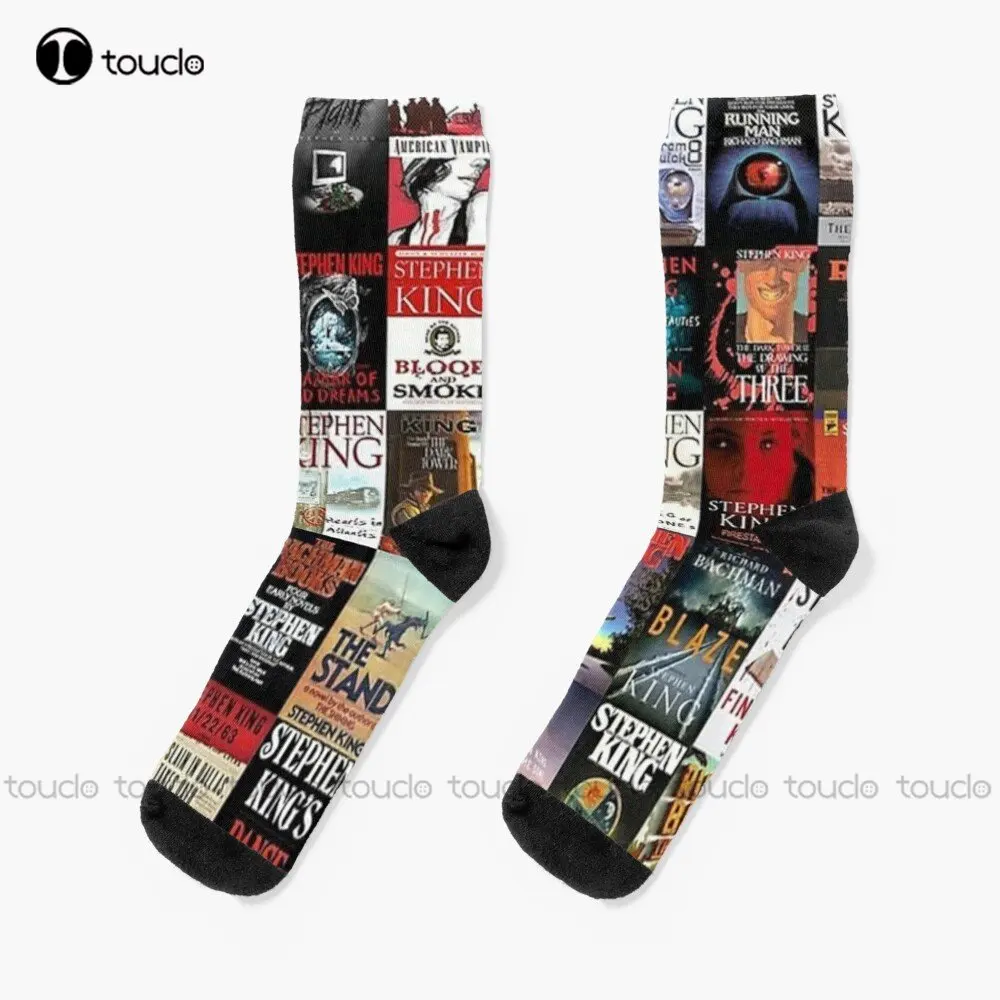 Stephen King Novels Socks  Socks High Quality Cute Elegant Lovely Kawaii Cartoon Sweet Cotton Sock Custom Gift Streetwear Funny