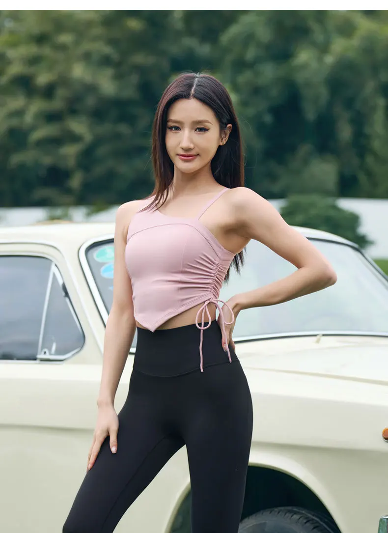Zen Rhyme Yoga Vest Fixed Cup High Strength Shockproof Beauty Back Running Sport Underwear Fitness Top Workout Clothes for Women image 5