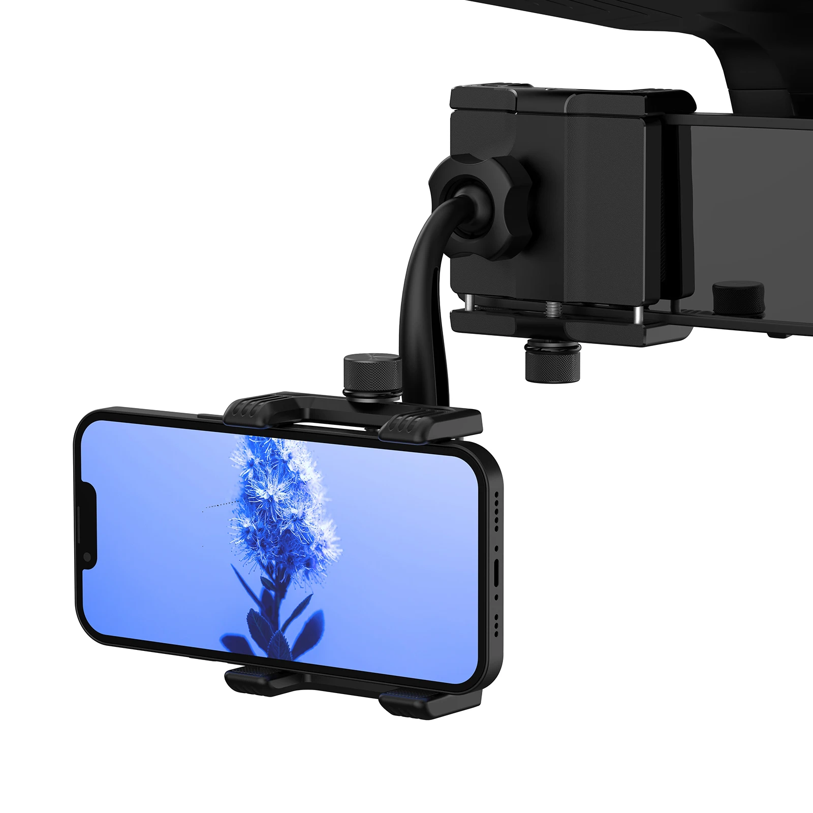 

Rear View Mirror Phone Holder 360 Rotatable Car Phone Mount Car Phone Holder Car Cell Phone Support Fits 3-7 Inch Smartphones