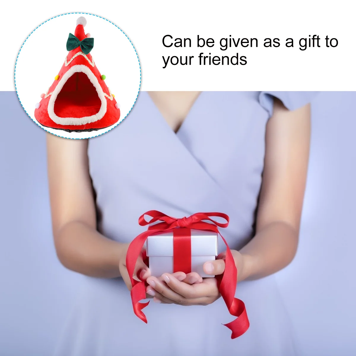 

Natural Eco Friendly Pet Christmas Cat Bed Comfortable Pet Nest Cat Dog Kennel Xmas Decor Christmas Decor