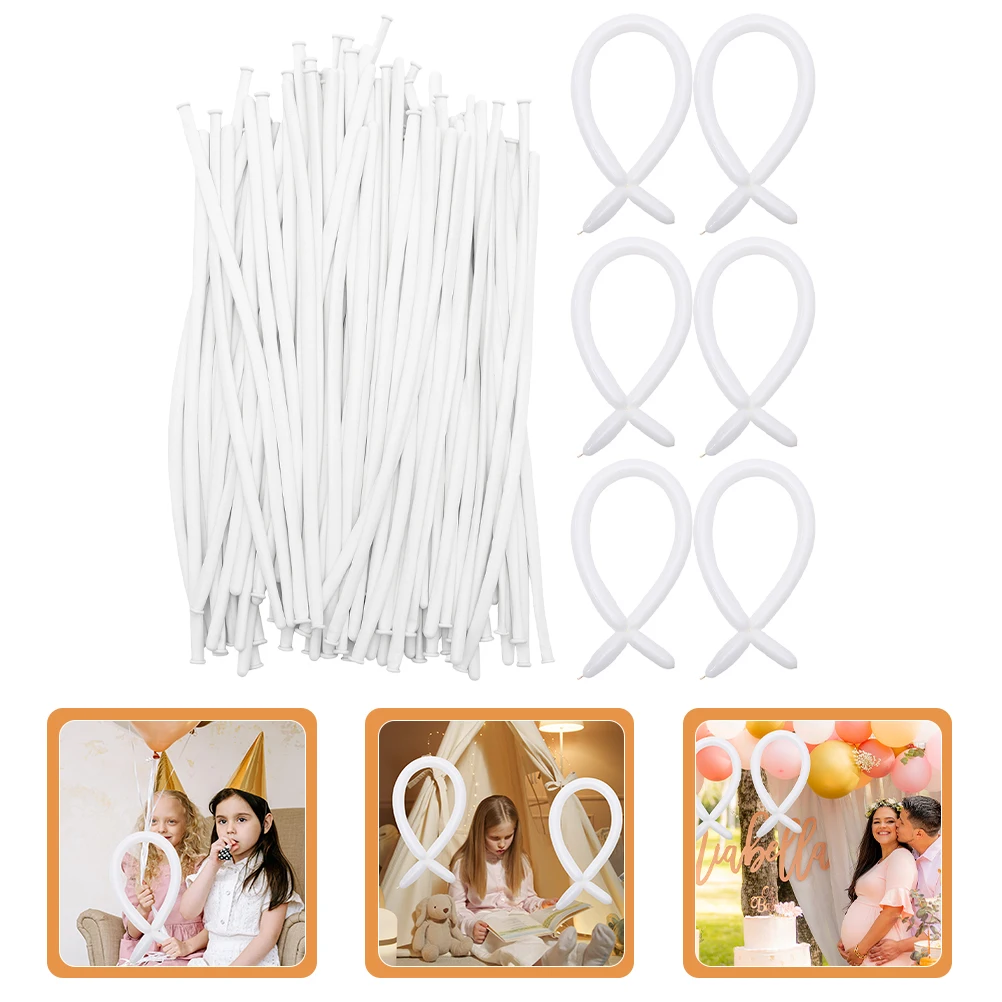 

200pcs Balloon Long Latex Flower Twisting Balloons Animal Twisting Balloons for Decorations Parties Weddings