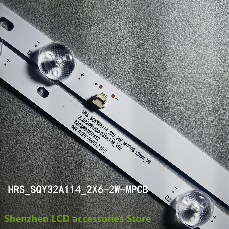 LED Backlight Strip For Hrs Sqy32a114 De 6 Leds Vios Vi 92464 Strisce LED 6 HRS_SQY32_2X6_2W_MCPCB, Nevir NVR-7703-32RD2-N 6LED