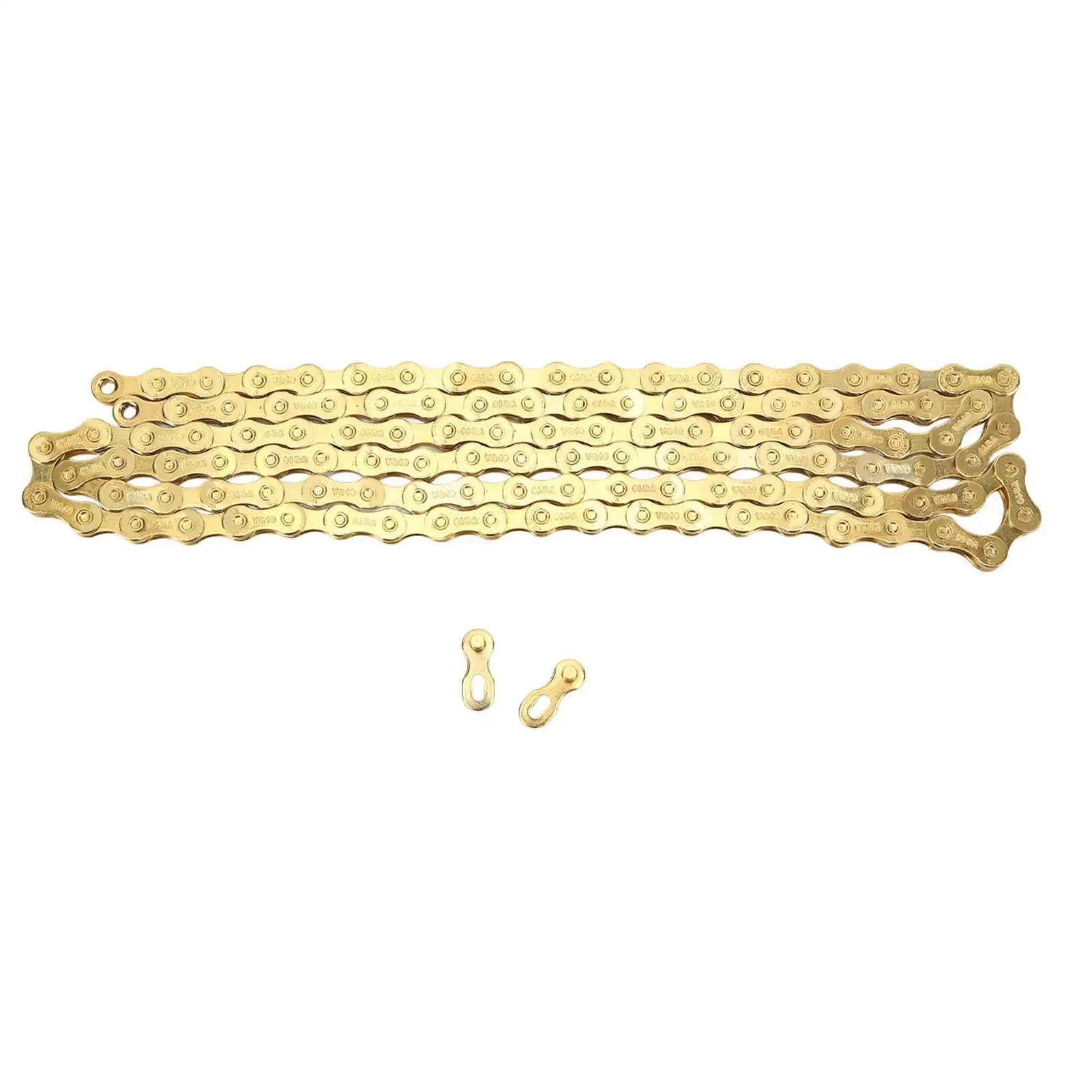 

High Carbon Steel Bike Chain - 980kg Tensile Strength, Flexible Golden for Chain