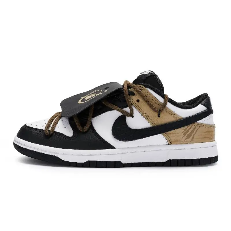 

[Нестандартные женские кроссовки Wolfe Smile Warrior]Nike Dunk 811, противоскользящие, износостойкие, с низким верхом, GS Black Whi