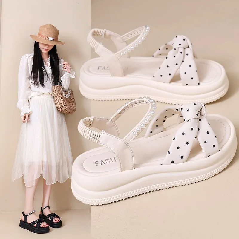 2026Open Toe Platform New Breathable Fashion  High Quality Asian Size on Offer Cheap Liquidation Korea Women's Sandals
