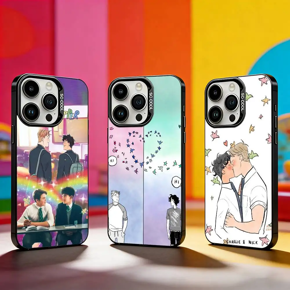 

H-Heartstoppers-Nicks-Nelson Phone Case For iPhone 17,16,15,14,13,12,11 Plus,Pro Max,XS,Colored silver phone case