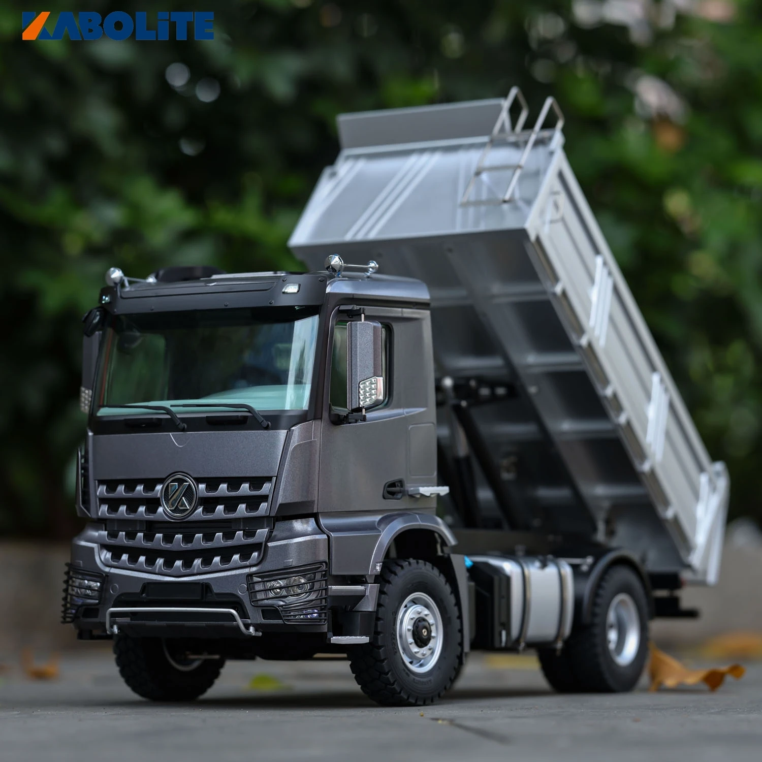 KABOLITE 5701 รีโมทคอนโทรล Tipper รถ 1/14 RTR RC รถบรรทุก 4x4 เสียงแสงระบบสกรูตะกั่วของขวัญของเล่นรุ่น TH24348