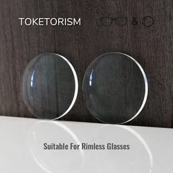 Toketorism Quality Myopia Presbyopia Prescription Lenses For Rimless Glasses Multifocus Progressive Photochromic Eyeglass Lenses