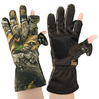 Outdoor Bionic Hunting Camouflage Gloves Men And Women Autumn And Winter Polar Fleece Fishing Gloves Non-Slip Warm Waterproof