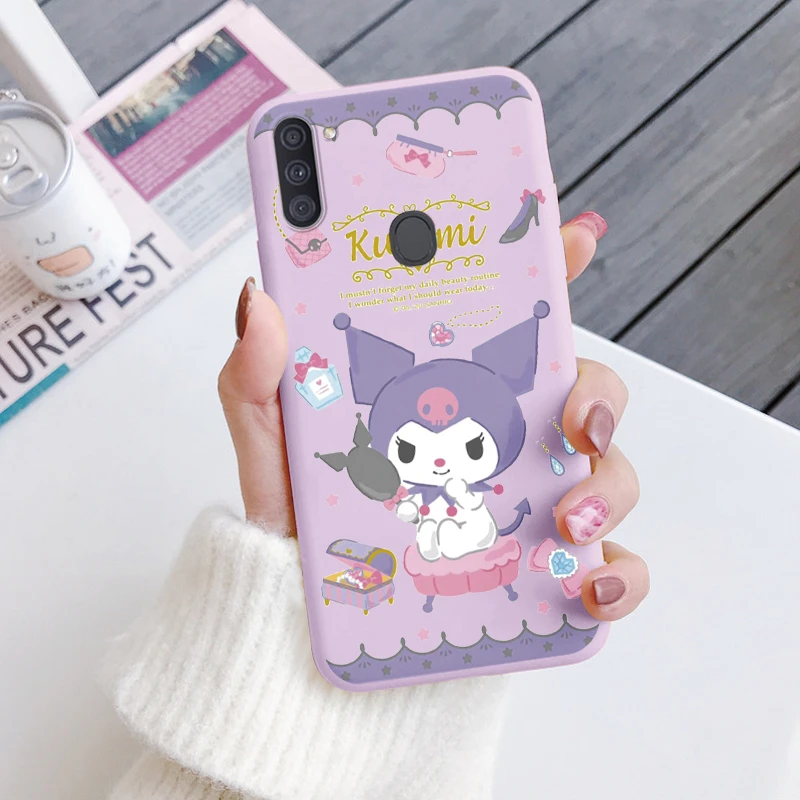 For Samsung Galaxy A11 M11 Phone Case My Melody Kuromi Capa Shell Cute Cartoon Soft Silicone Fundas For Samsung A 11 Coque Bags