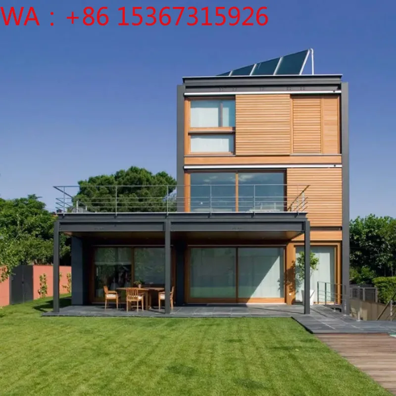 Custom Prefabricated Building Light Steel Structure Villa For Modern Construction