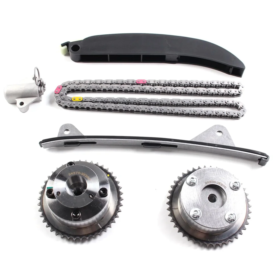 

Комплект цепи ГРМ со звездочкой VVT подходит для 14-20 Tucson COUPE GT Sonata Kia Forte5 Soul Optima 2.0L