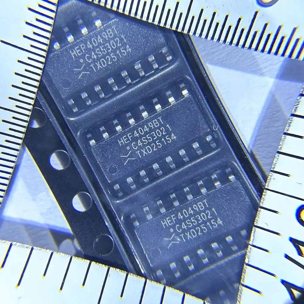 (10pcs) HEF4049BT SOIC-16 Level Shifter IC 15V to TTL for Driving High Capacitive Load