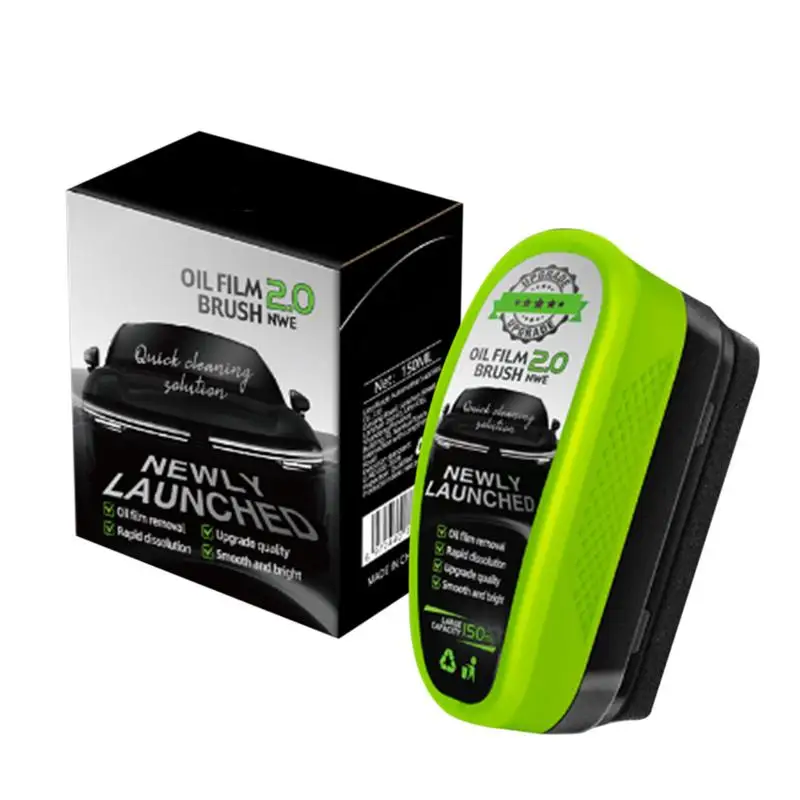 لوح تنظيف الزجاج، فرشاة تنظيف الزجاج الأمامي للسيارة، مزيل بقع الزجاج الأمامي القوي يمنع المطر والضباب، تنظيف الزجاج