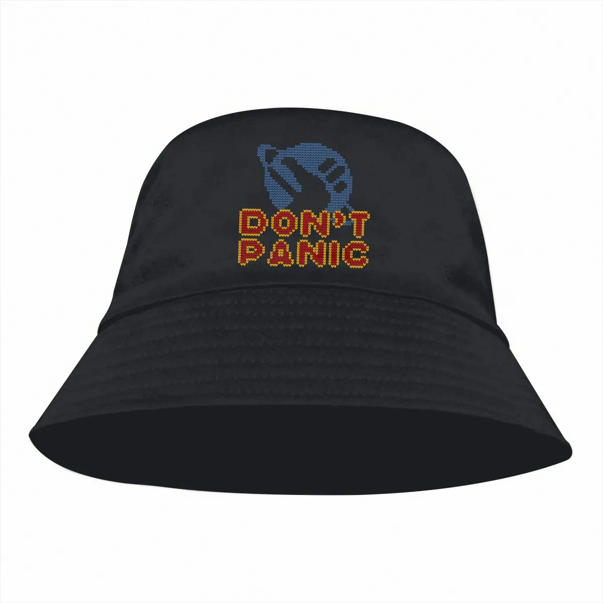 Don't Panic V2 Unisex Bucket Hats The Hitchhikers Guide To The Galaxy Film Hip Hop Fishing Sun Cap Fashion Style Designed