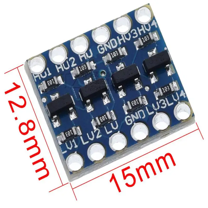 5/10/15 قطعة وحدة تحويل المستوى 4 قناة IIC I2C محول مستوى المنطق وحدة ثنائية الاتجاه 5 فولت إلى 3.3 فولت