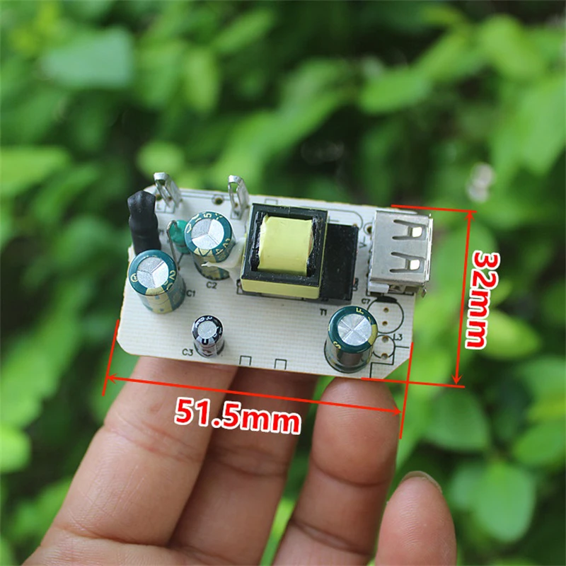 1Pc 5V 0.6A Power Module USB Output Converter Module Power Board Low Ripple Switching Power Supply Module Monitor Circuit Board