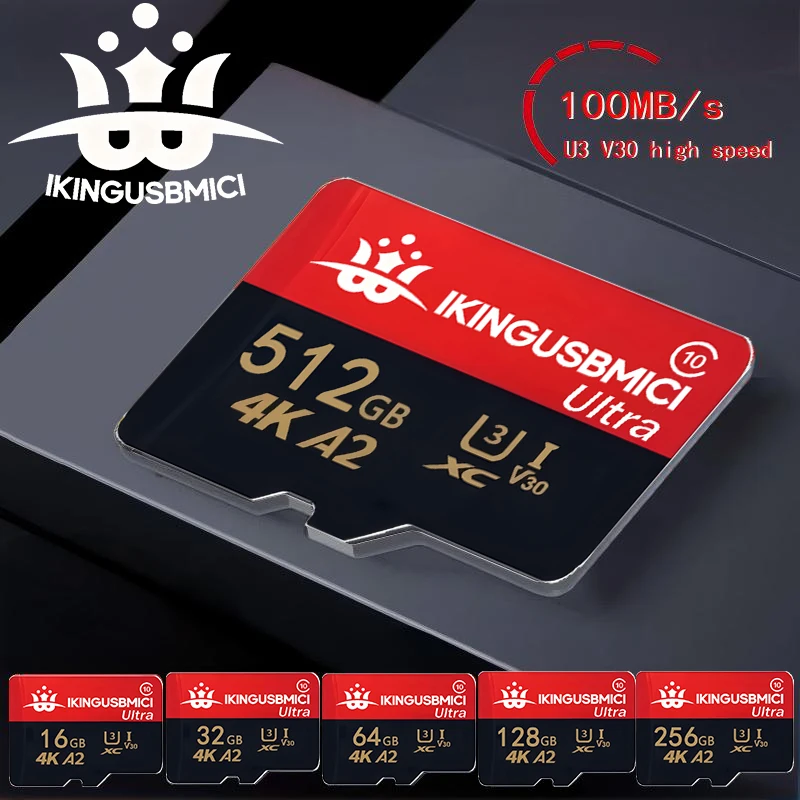 TF Cards SD Cards Micro TF/SD Card Memory Card 32GB 128GB 256GB Advanced A2 V30 Dustproof High Endurance for Drone Dash Cam PC
