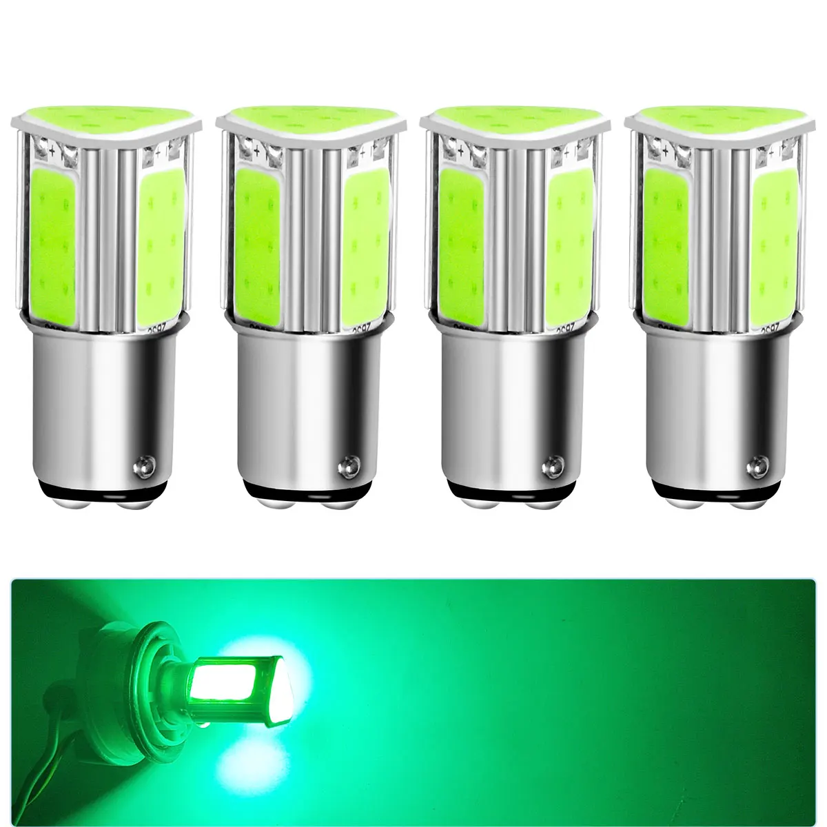 4PCS BA15S BAY15D LED Auto Bremse Reverse Glühbirnen 1156 P21W S25 G18 1157 P21/7W 12V für Automotive Stop Blinker Lichter