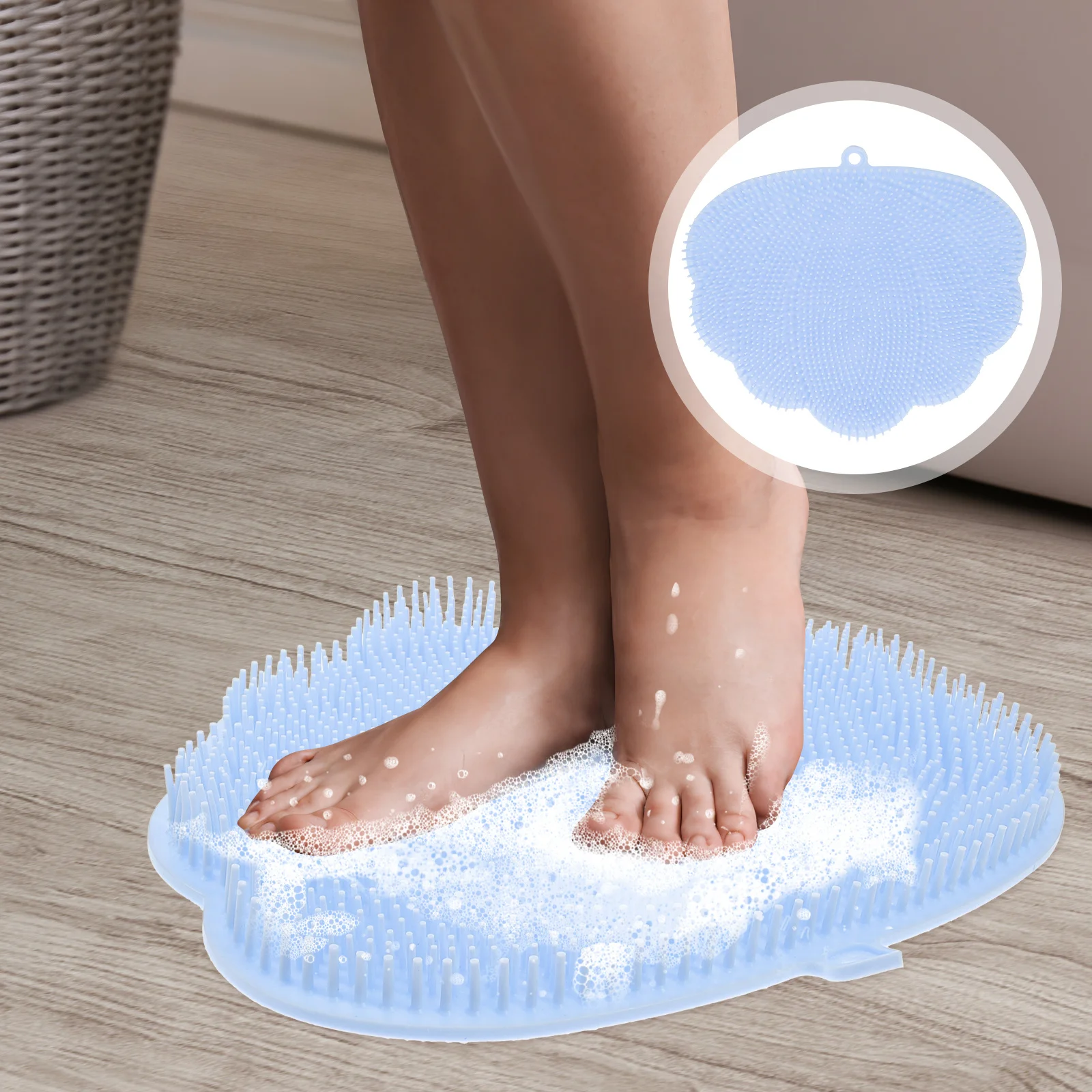 

Wall Mounted Back Scrubber with Suction Cups for Shower Use Extra Large Body Scrubber Mat for Exfoliating and Massaging Back