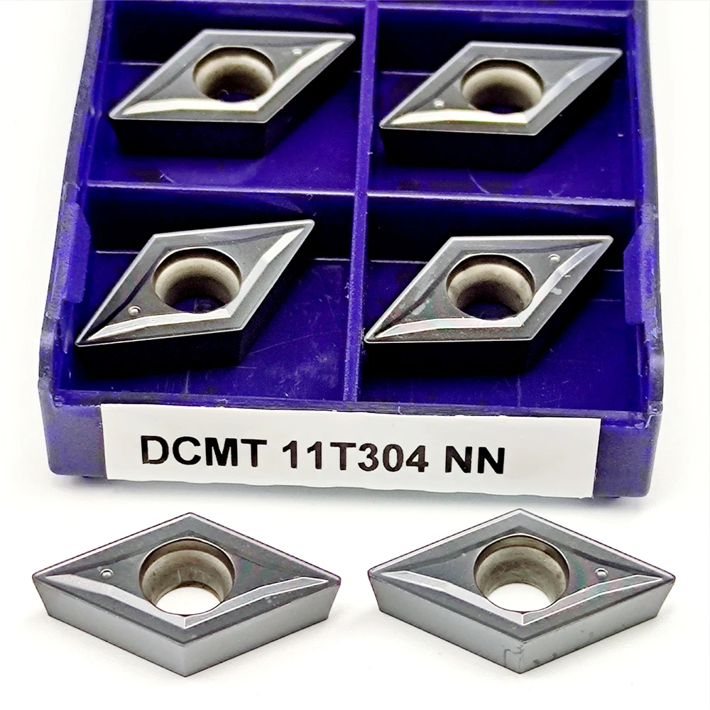 

DCMT11T304 NN LT10 Твердосплавные вставки для нержавеющей стали, легированной стали, индексируемый токарный станок с ЧПУ, токарные инструменты DCMT 11T304