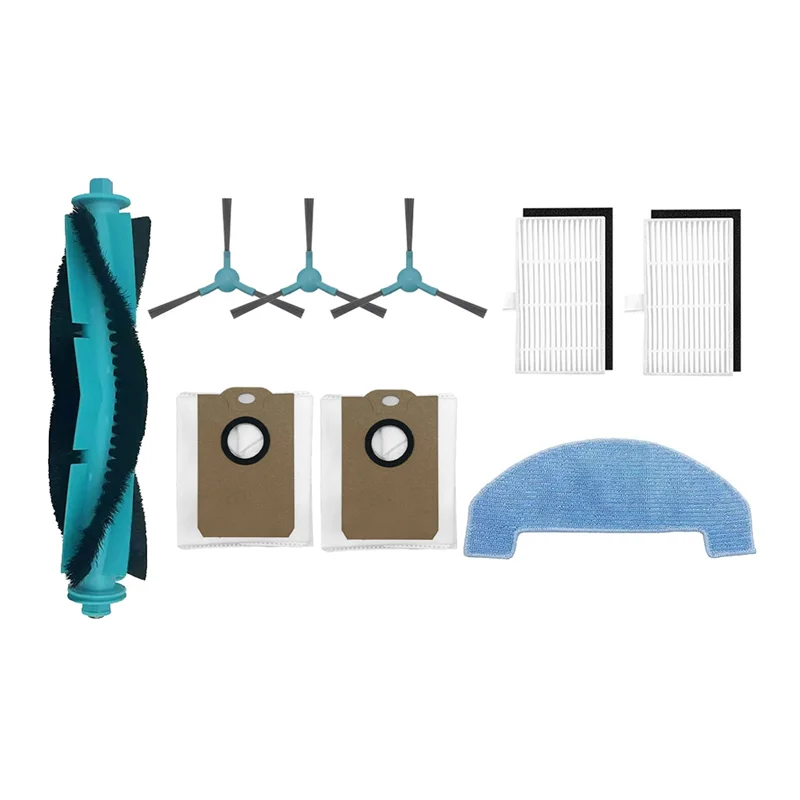 ABUD-9PCS Spazzola Principale Sacchetto per la Polvere Spazzola Laterale Mop Panno Filtro HEPA Per MONSGA MS1 MAX Robot Aspirapolvere Accessori