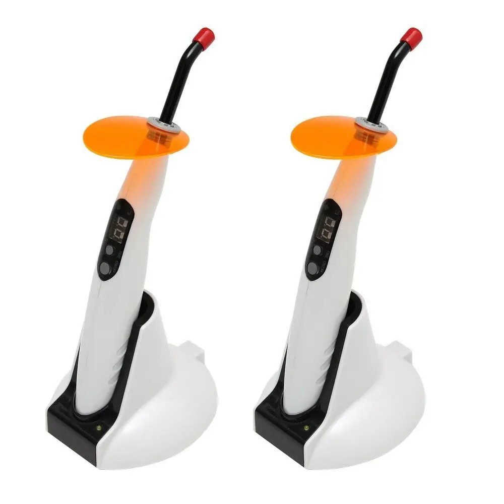 

2PCS Dental Wireless Cordless LED Curing Light Lamp Resin cure LED B New T4