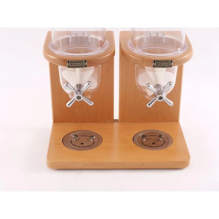 

Commercial Hotel Restaurant Buffet Plastic Bulk Food Double Cereal Dispenser