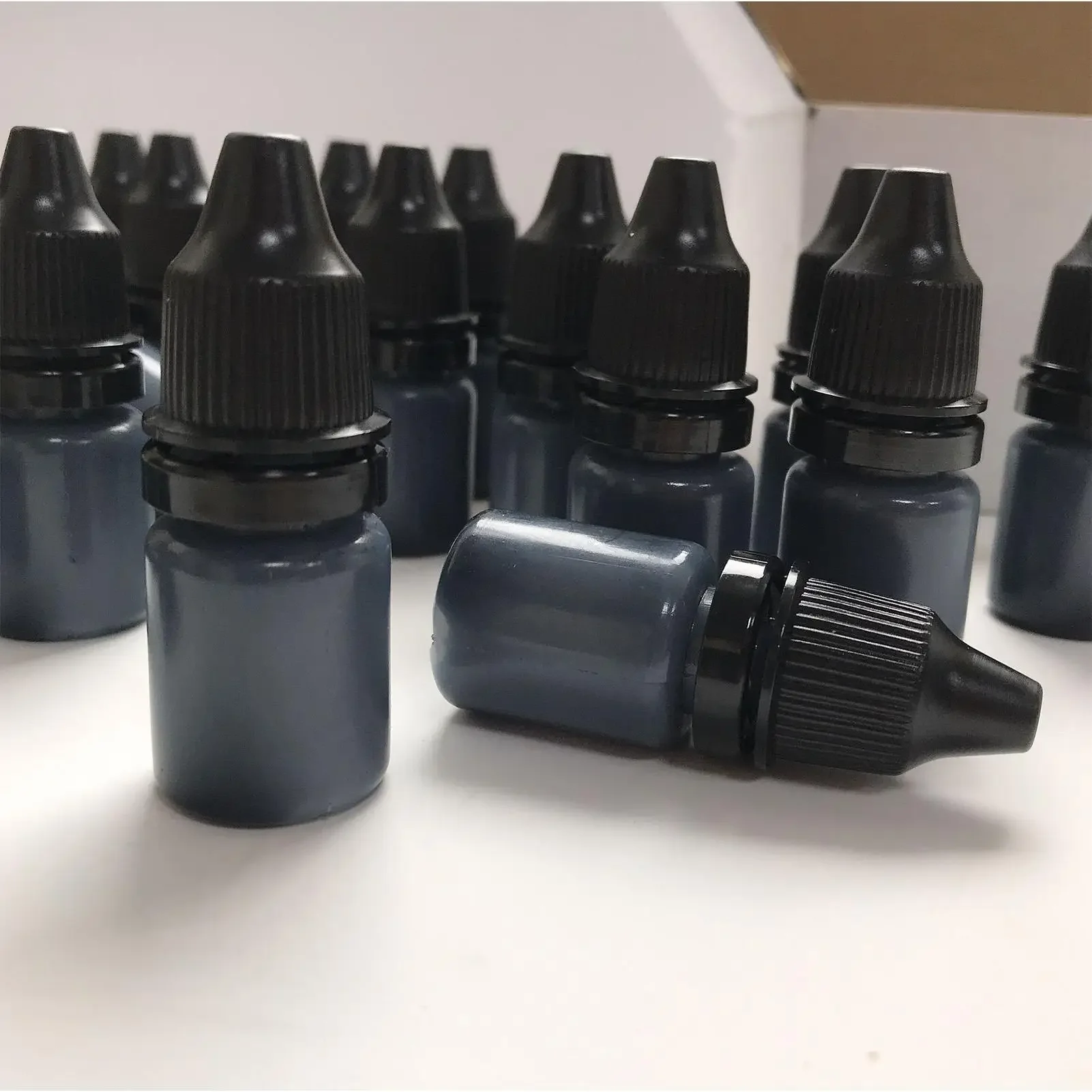 3pcs Refill Ink for Stamp Confidential privacy Seal Ink Quick-Drying Multipurpose Stamp Refill Ink 10ml 3pcs Black Ink Refills