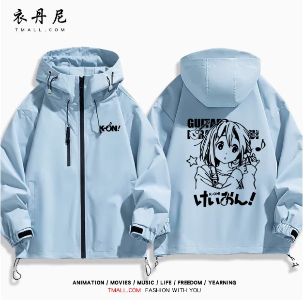 Anime K-ON Akiyama Mio Hirasawa Yui Capuchon Outdoor Jassen Cosplay Herfst Winter student Mannen Vrouwen Jasje Tops