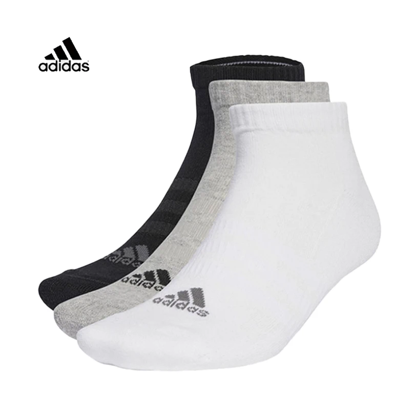 

adidas Unisex Breathable Athletic Socks for Fitness Training & Casual Wear (3 Pairs) IA3945