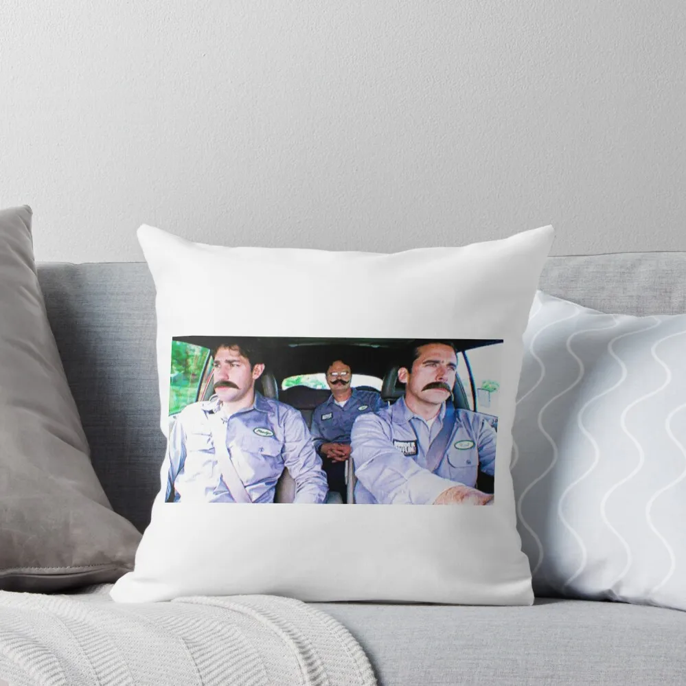 Jim, Dwight and Michael as Warehouse Workers Throw Pillow pillow cover christmas pillow