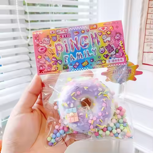 Taba Squishy Cake Doughnut Stress Relief Toy, Extra Large Sensory Fidget Toys for Kids Adults Anxiety Relaxation Squeeze Gift - Image 9
