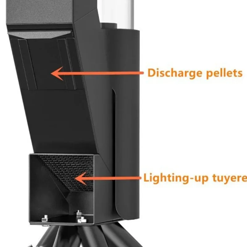 Wood Pellet Combustion Heater, Independent Fireplace Stove for Home Heating, Environmentally Friendly Pellet Rocket Stove