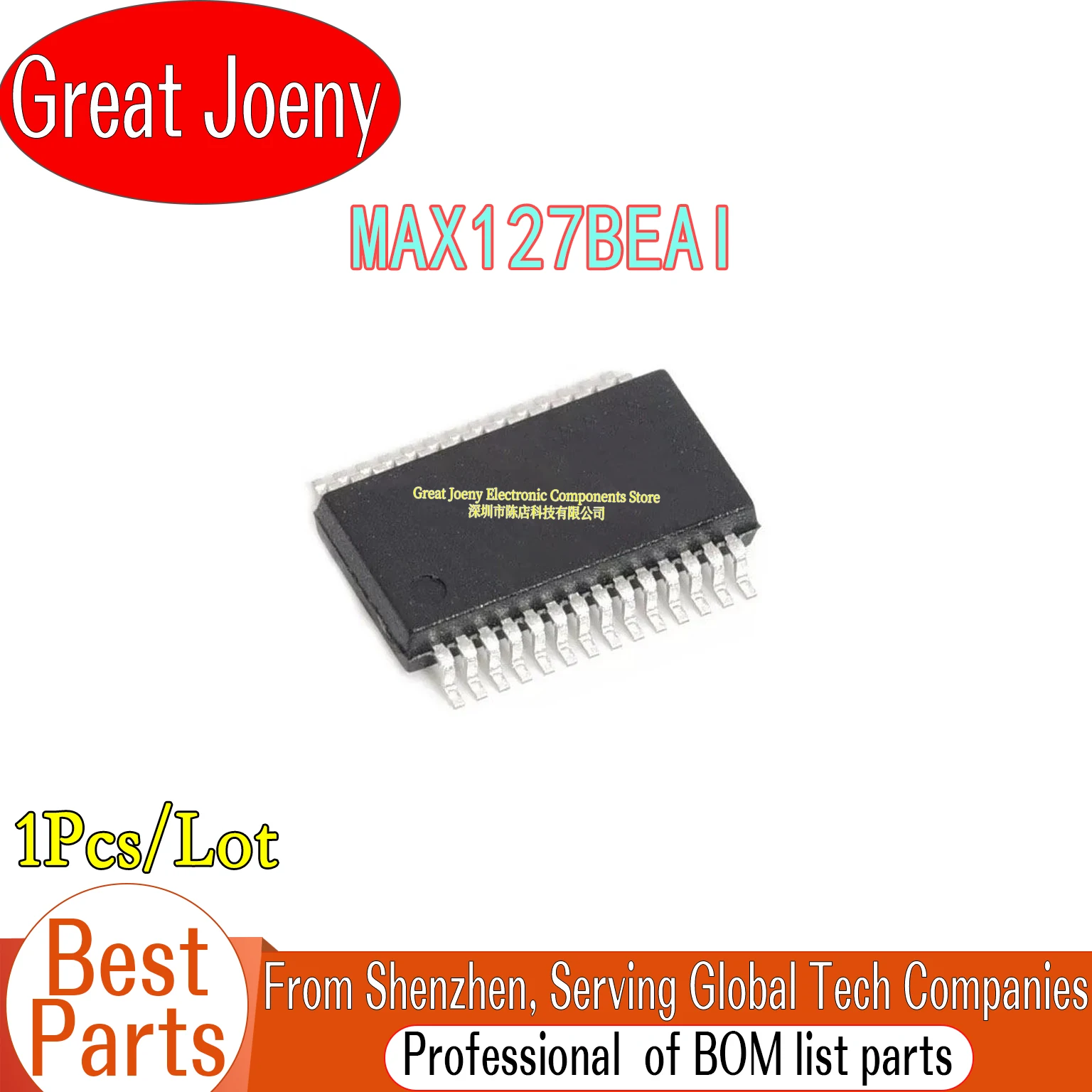 

100% New Original MAX127BEAI MAX127 IC Chipset SSOP-28