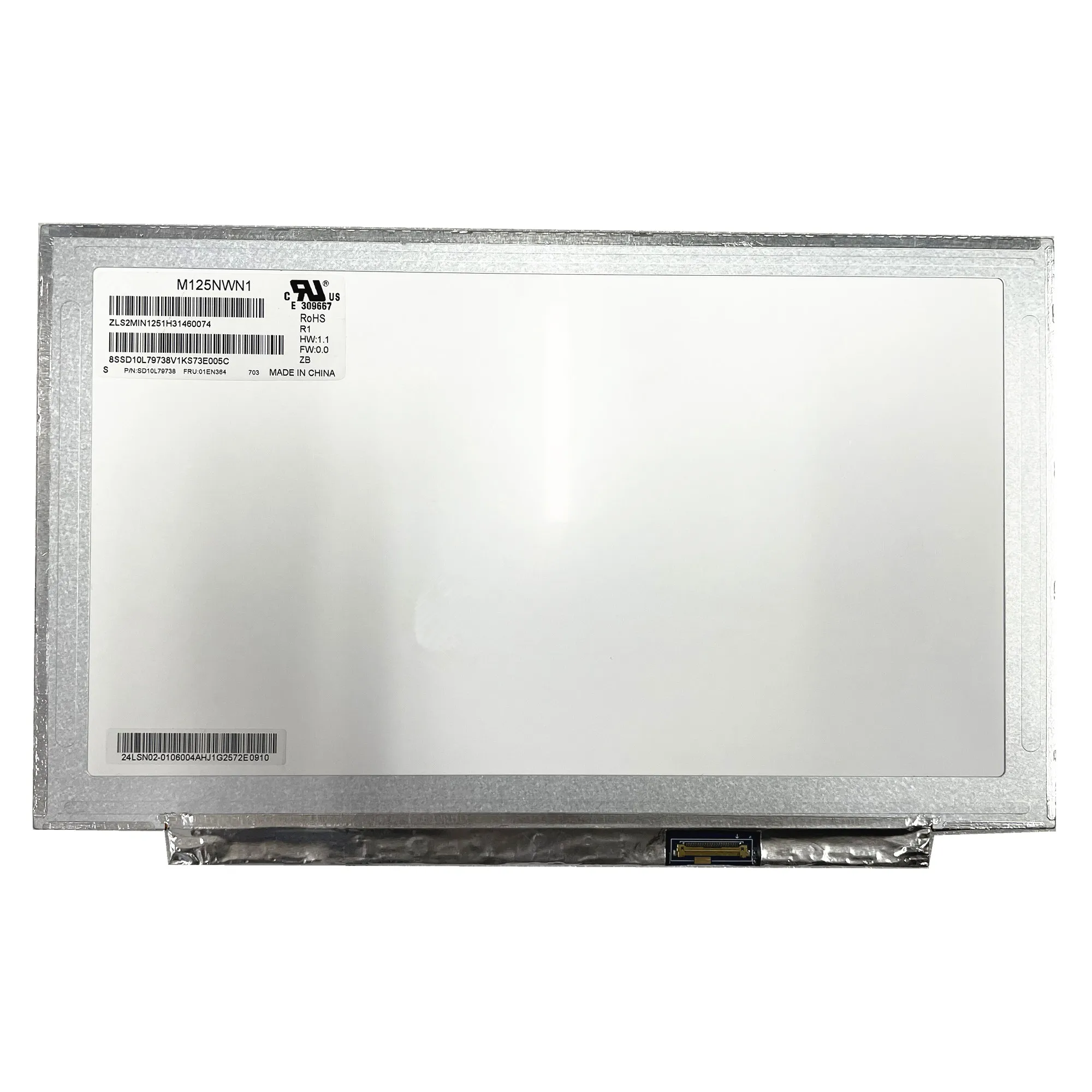 

M125NWN1 R1 fit HB125WX1-200 B125XTN01.0 Laptop LCD Screen Panel Matrix 1366*768 EDP 30 Pins