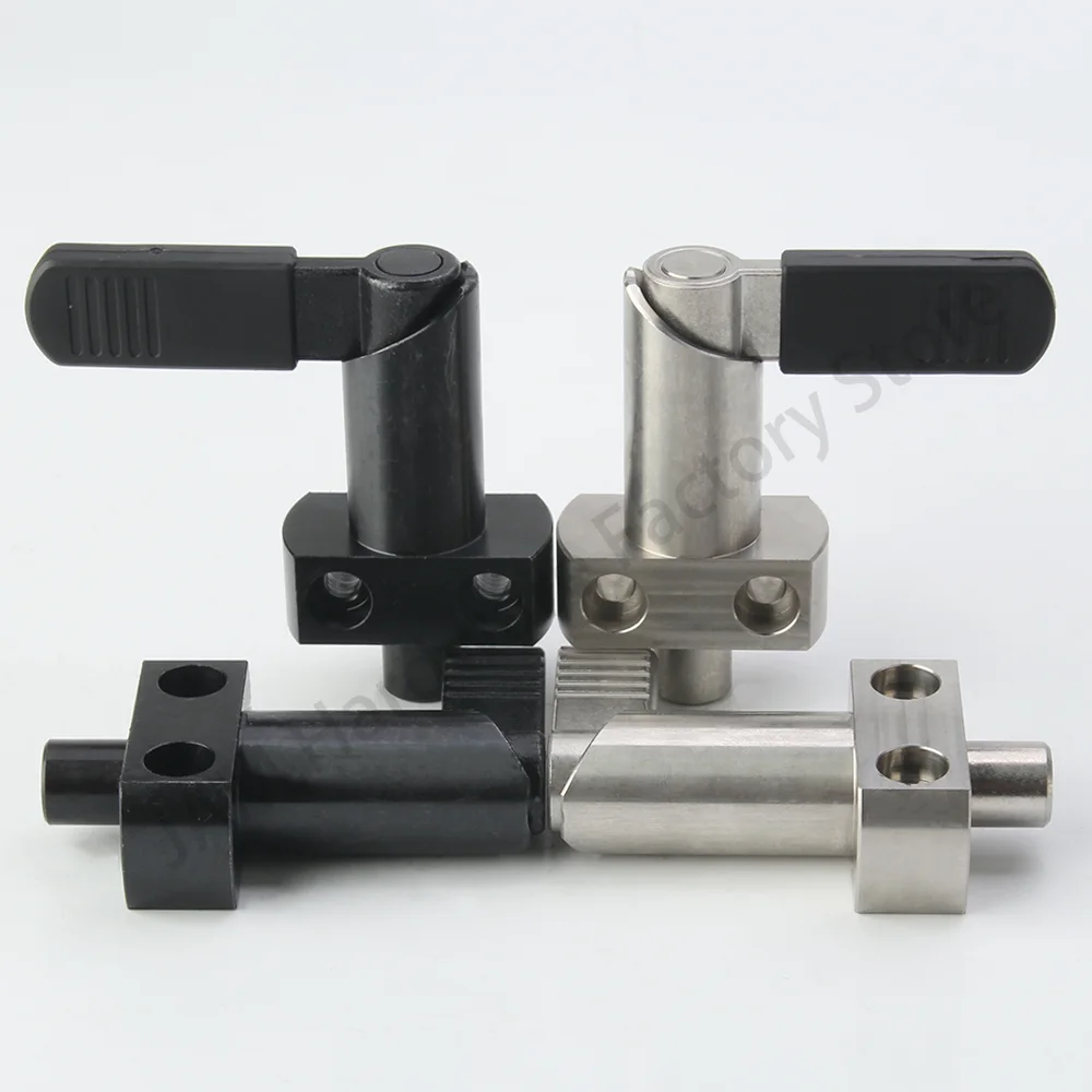 MJ226.1 Carbon/Stainless Steel Lock-Out Spring Plunger L-Handle Flange Mounting  Retractable Indexing Plungers