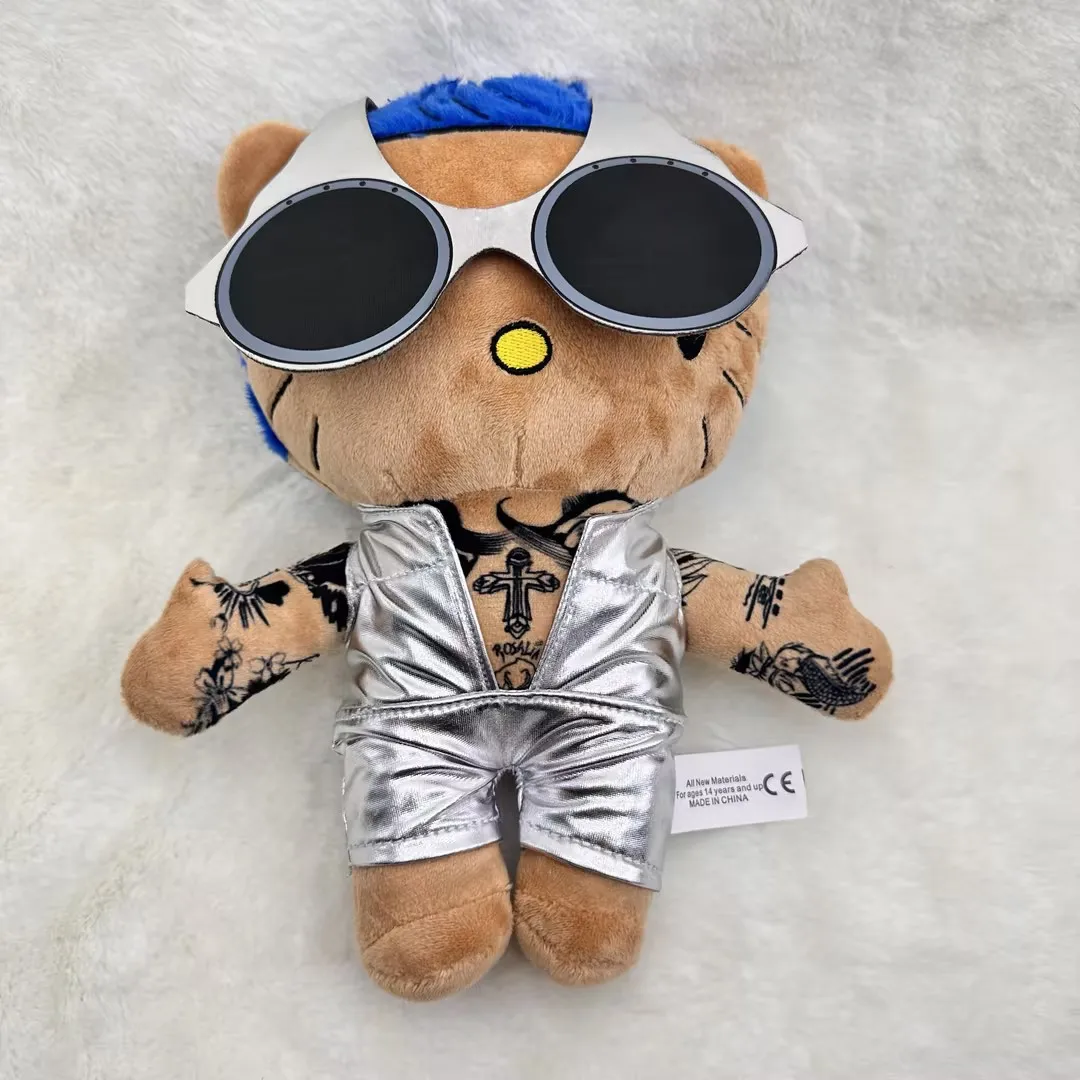 

Hello Kitty Plush Rauw Alejandro Dolls Anime Plushie Pillow Toy Customized Funny Ornaments Kids Christmas Gift