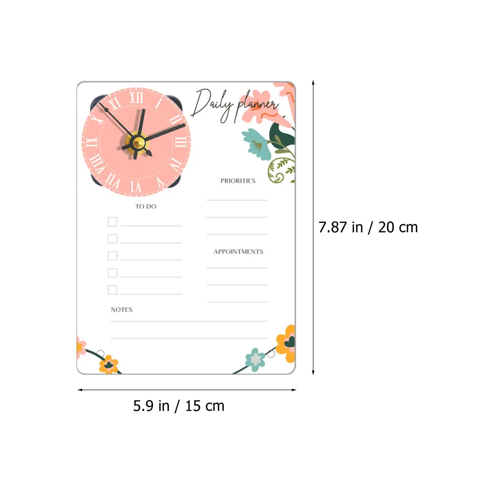 

1Set Transparent Acrylic Whiteboard Elegant Desktop Memo Board Easy-to-Read Schedule Organizer for Home Office