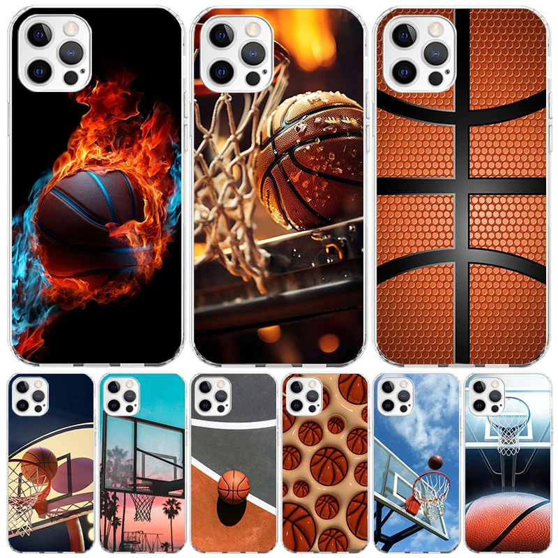 Basketball Basket Play Case Phone Cover for Apple iphone 16 15 14 13 12 Mini 11 Pro Max X XS XR 7 Plus 8 + SE 2020 Trend Fundas