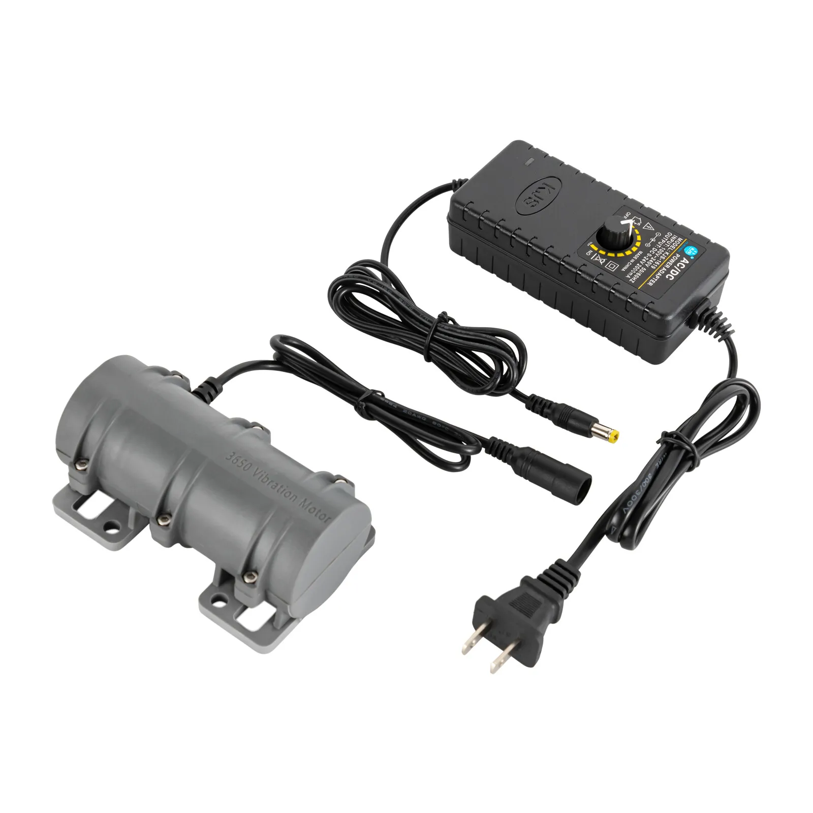 DC 24V Precision Vibrating Vibration Motor 3200RPM + Power Adapter For Warning Systems Massage Bed