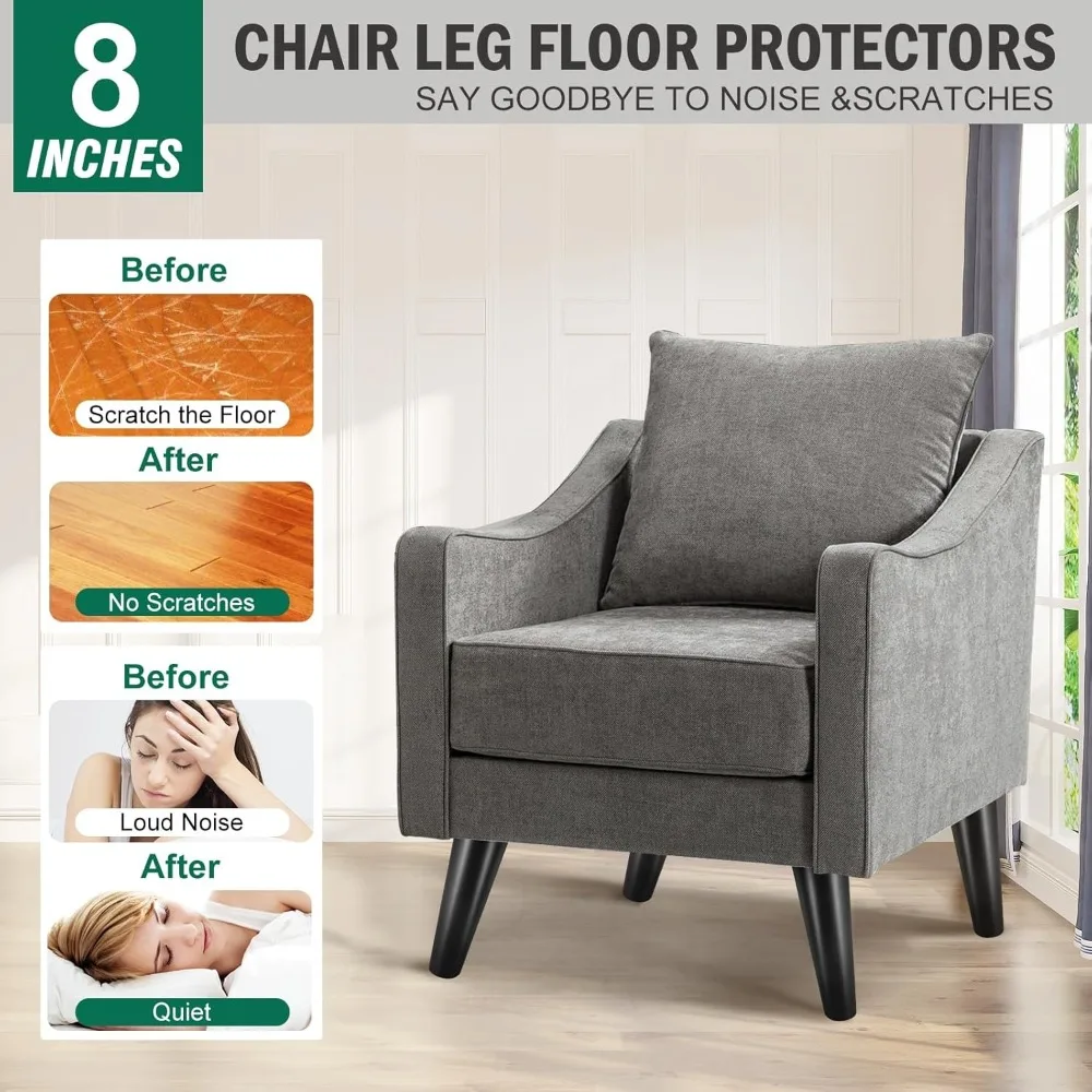 Massivholz-Sofabeine, 4er-Set - Natürliche Eichenholz-Möbelfüße für Moderne Couch, Tisch - Einfach zu Installierende Ersatzbeine mit Beschlägen – Detail 5