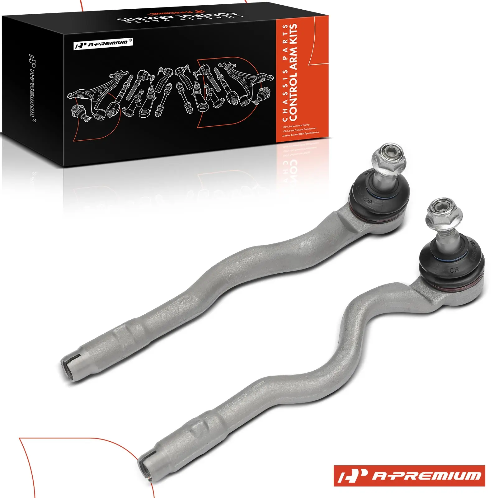 A-Premium 2x Left & Right Outer Side Tie Rod End for BMW 320i 325i 330i 2001-2005 323i 328i 1999-2000 323Ci 2000 325Ci 2001-2006