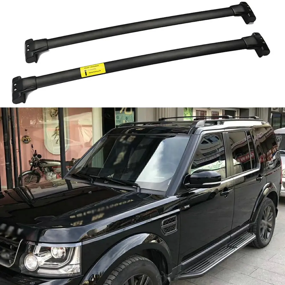 FANTE 2PCS Crossbars Cross Bars Cross Bars Luggage Carrier Fits for Land Rover Discovery 4 LR4 2010-2016 Stainless Steel Black