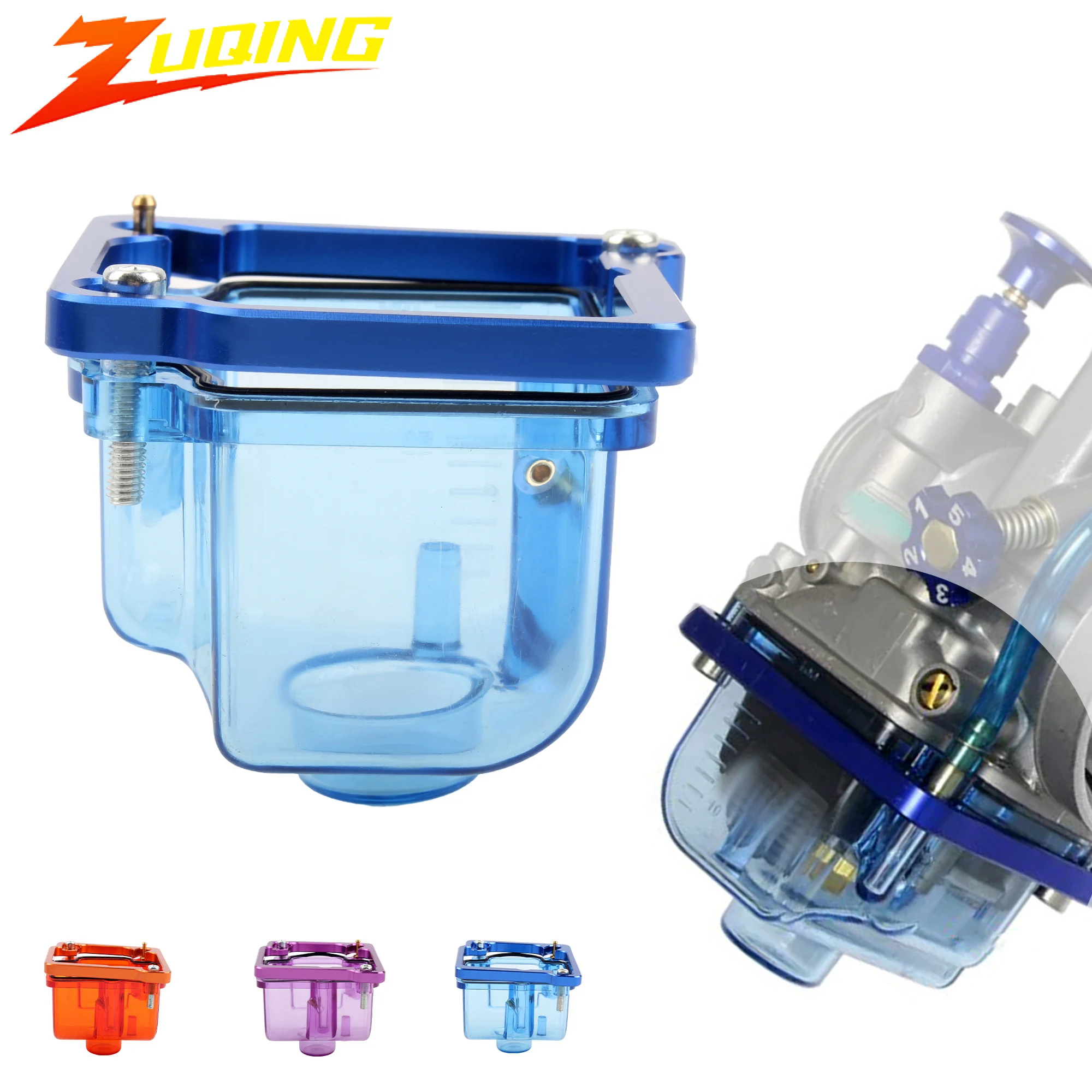 Cuenco flotante transparente para carburador de motocicleta, cuenco flotante inferior, taza de aceite, cuenco de cubierta inferior para PWK KSR OKO KOSO Pit Dirt Bike