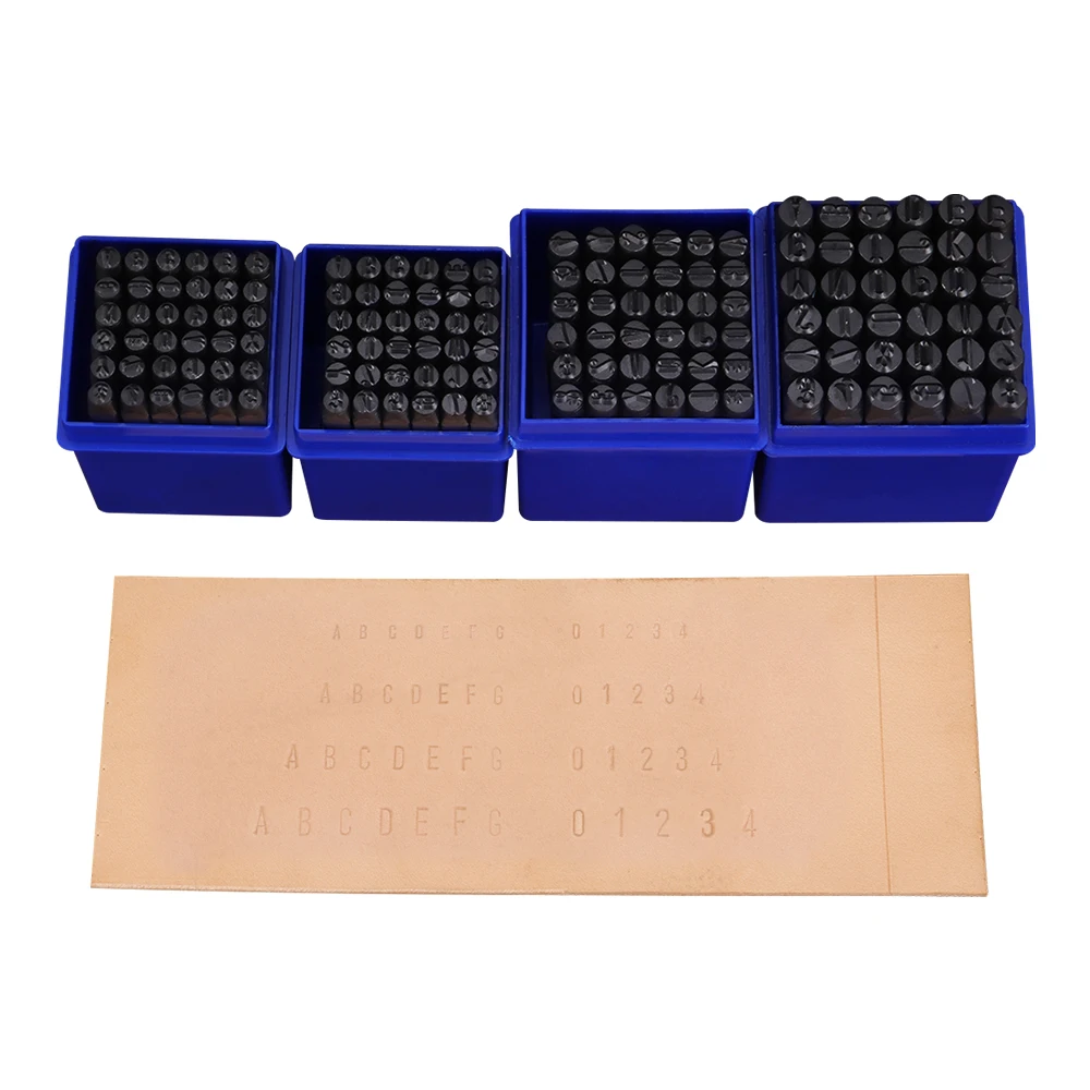 36pcs/set Professional Number & Letter Stamping Tool Set, DIY Crafts Durable Carbon Steel Punch Tools for Faux Leather & Metal