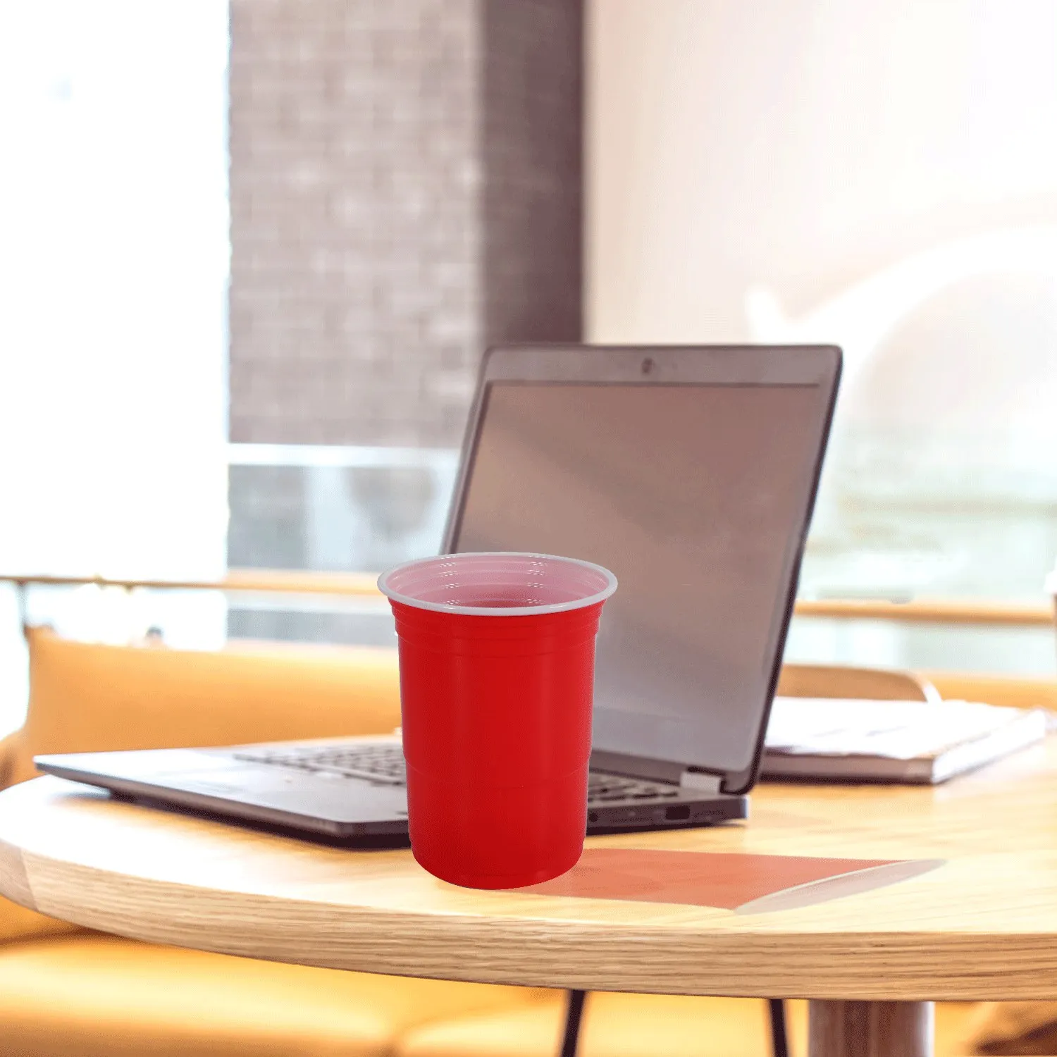 Tasse en plastique de poulet rouge, tasse de fête, fournitures de bar et de restaurant, 450ml, 50 pièces par ensemble